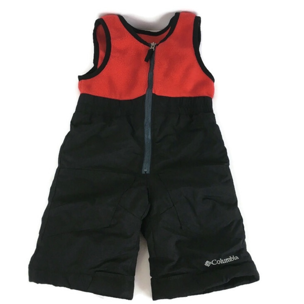 Columbia Baby Infant Snow Suit Pant and Top in Black/Red